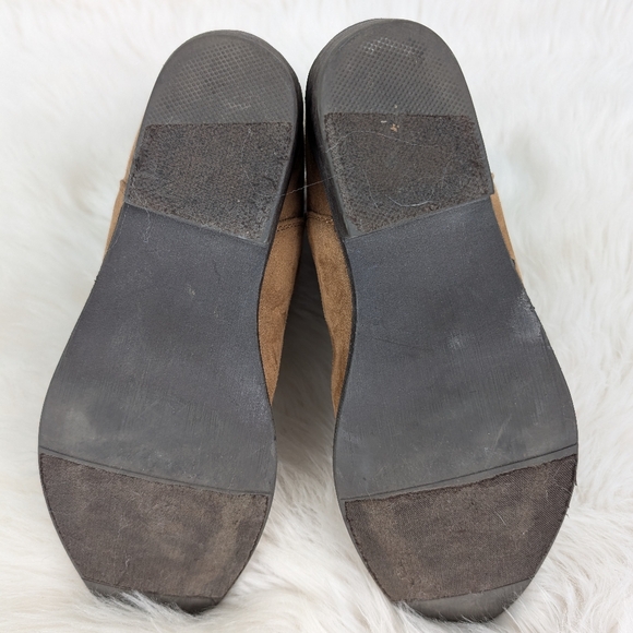 Mudd embroidered mini slouch ankle boots, women's size 9, brown - Picture 5 of 9